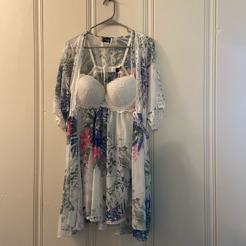 Lingerie with robe